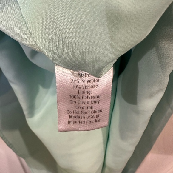 SAMANTHA SIPOS MINT GREEN BUTTERFLY SLIP DRESS - Picture 9 of 11